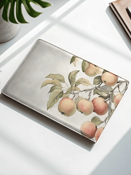 Обложка на студенческий билет DARI DARI «Яблоки», экокожа, фото 2.