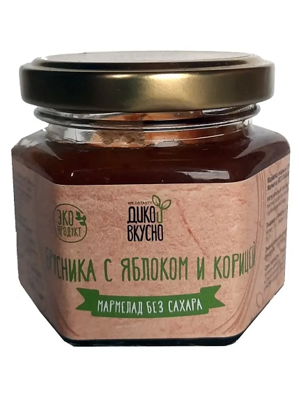 Мармелад ягодный Дико Вкусно «Брусника с Яблоком и корицей», 100 гр, фото 1.