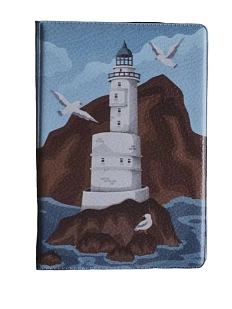 Обложка для паспорта «Маяк Анива», белый