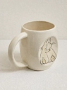 Кружка ручной работы НАДО ЖЕ с росписью «Зайки», белая, керамика, 300 мл, превью фото 2