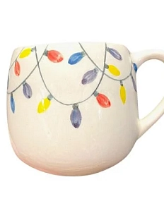 Кружка ручной работы Верба керамика «Гирлянда», круглая, керамика, 250 мл