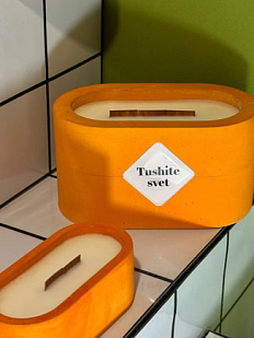 Интeрьерная свеча «Печеное яблоко», соевый воск, маленькая