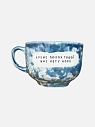 Кружка ручной работы NF ceramics «Кроме любви твоей мне нету моря», светло-синяя, керамика, 600 мл, превью фото 1