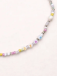 Чокер ручной работы Радость Рядом с надписью «Лупа», бисер