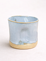 Стакан ручной работы, голубой, керамика, 400 мл, превью фото 1