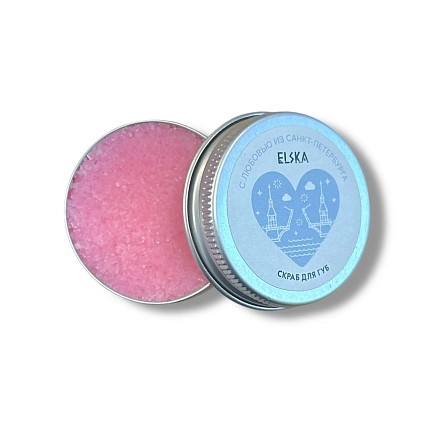 Скраб для губ ELSKA Cosmetics «Петербург», мята-бабл-гам, фото 1.