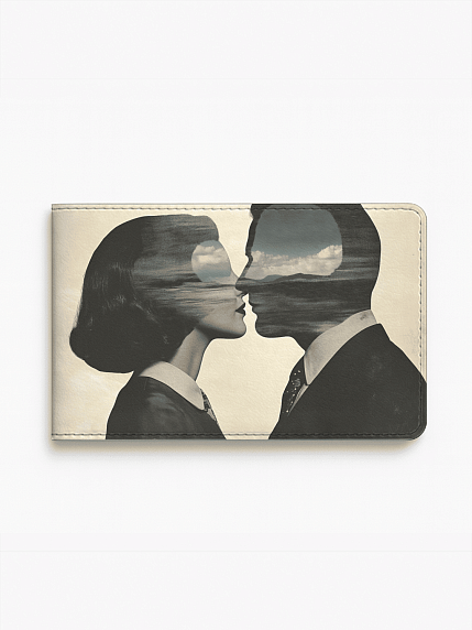 Обложка на студенческий билет «Поцелуй», экокожа, фото 1.