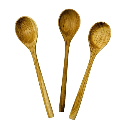 Ложка из дуба, 15,5 см, фото 2.