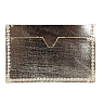 Визитница ручной работы, Kokosina bags, натуральная кожа, металлик, превью фото 2