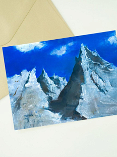 Открытка «Карельские скалы», Елена Романцова