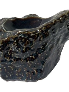 Тарелка ручной работы Камень Родонит VELES «Полночь Волшебства», фарфор