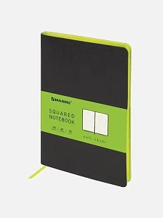 Бизнес-блокнот BRAUBERG в клетку «Metropolis Mix», тёмно-зелёный, А5