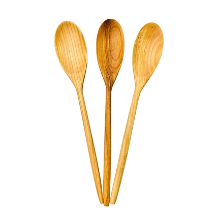 Ложка из черешни, 34 см, фото 2.