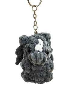 Плюшевый брелок «Лошадка», символ года 2026, серый