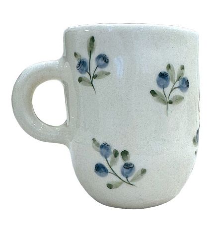 Кружка ручной работы «Черника», керамика, 350 мл, фото 2.