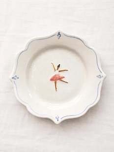 Тарелка ручной работы Глинка керамика «Балерина», 17 см