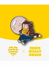 Металлический значок Heart of Moscow «Кот Василий (Бубльгум)» серия Союзмультфильм