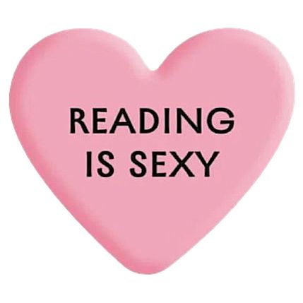 3Д Стикер на телефон «Reading is sexy», объёмный, розовый, фото 1.