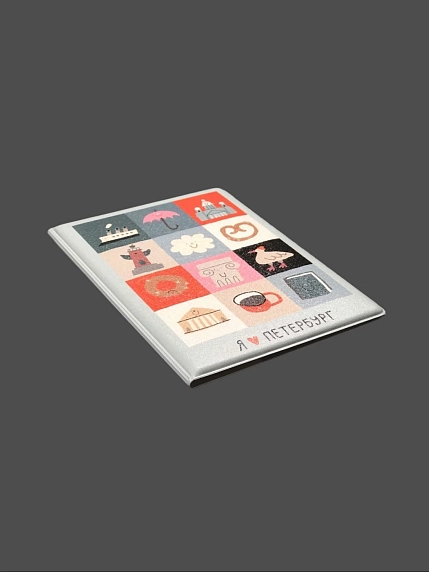 Обложка на паспорт Подписные изделия «Шашечка Петербург», фото 1.