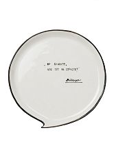 Тарелка ручной работы «Что за страсти?», разноцветная, полуфарфор, 20 см