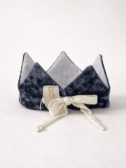 Корона БУКА «Восхищай», бархатная, грозовое облако, фото 2.