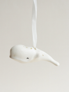 Игрушка на ёлку «Кашалот», фарфор