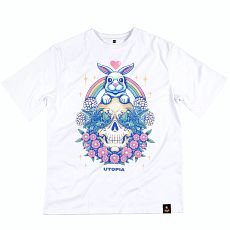Оверсайз футболка Barking store «UTOPIA», M