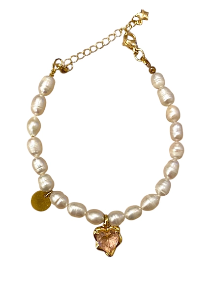 Браслет из натурального речного жемчуга «Ice», фото 3.