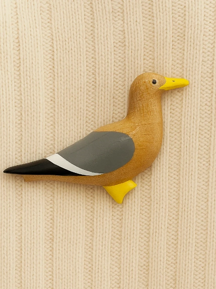 Брошь Птицы в ветвях (Free in tree) «Морская чайка», дерево, фото 3.