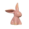 Статуэтка ручной работы Ручная глина «Кролик», розовая, керамика, превью фото 2