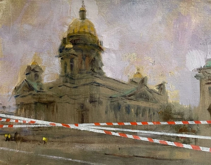 Обложка на студенческий билет Василий Аникин «Весна, которую мы заслужили», экокожа. Художник Василий Аникин, фото 1.