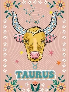 Постер интерьерный DARI DARI со знаком зодиака «Телец», А4