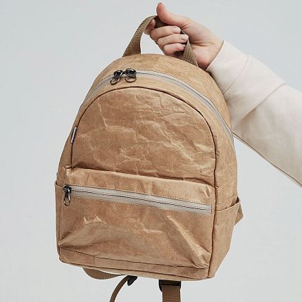 Рюкзак Ranzel Bags «Latifa Kraft», тайвек, песочный, фото 2.