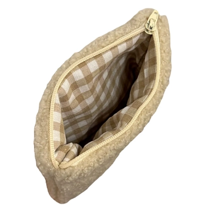 Мини-кошелёк ручной работы АМИ (Ami lé sac), бежевый, барашек, фото 3.