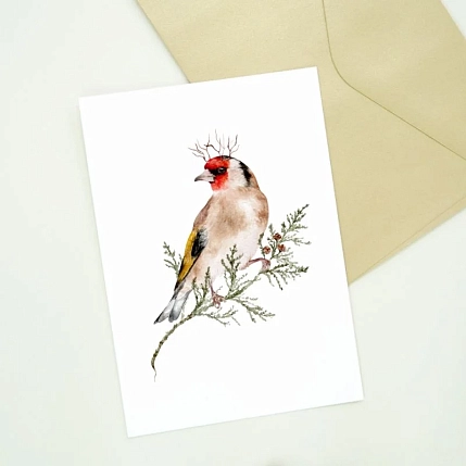 Набор открыток Наталья Филипович «Лесные зверята» 5 шт., фото 6.