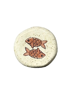 Брошь Керемет «Две рыбки», керамика