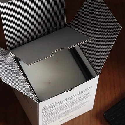 Свеча куб в черном стекле «Зеленый лист инжира и гальбанум», фото 6.