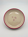 Тарелка ручной работы «Л Ю Б», керамика, 12,5см, превью фото 4