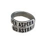 Кольцо металлическое «Per aspera ad astra/Через тернии к звездам» 17/19, превью фото 1