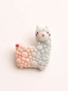 Брошь Радость Рядом «Лама», полимерная глина