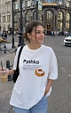 Футболка DARIDARI «Пышка», унисекс, 48, белая, превью фото 2