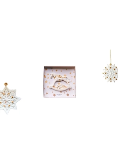 Набор ёлочных игрушек Фарфор Булыгина «Звездочка Лошадка Снежинка»