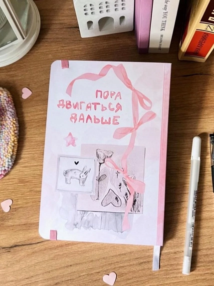 Блокнот Это важно «Твоя сила в тебе» в точку на резинке с закладкой, А5, 60 листов, розовый, фото 2.