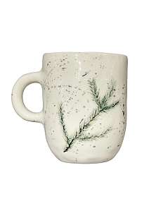Кружка ручной работы Верба керамика «Ветка еловая», керамика, 350 мл