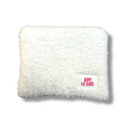 Мини-кошелёк ручной работы АМИ (Ami lé sac), белый барашек, фото 1.