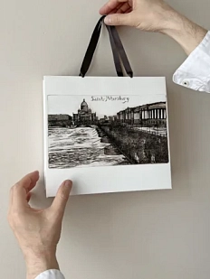 Пакет подарочный «Понтонный мост»