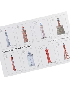 Стикерпак «Маяки Эстонии», А6, белый