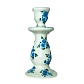 Подсвечник ручной работы Slowday Ceramics в синие розочки «Винтаж», превью фото 1