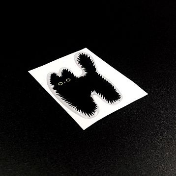 3Д Стикер на телефон «Тревожный котик», объёмный, фото 2.