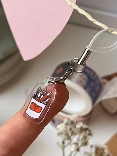 Мини-брелок «Кисточки», акрил